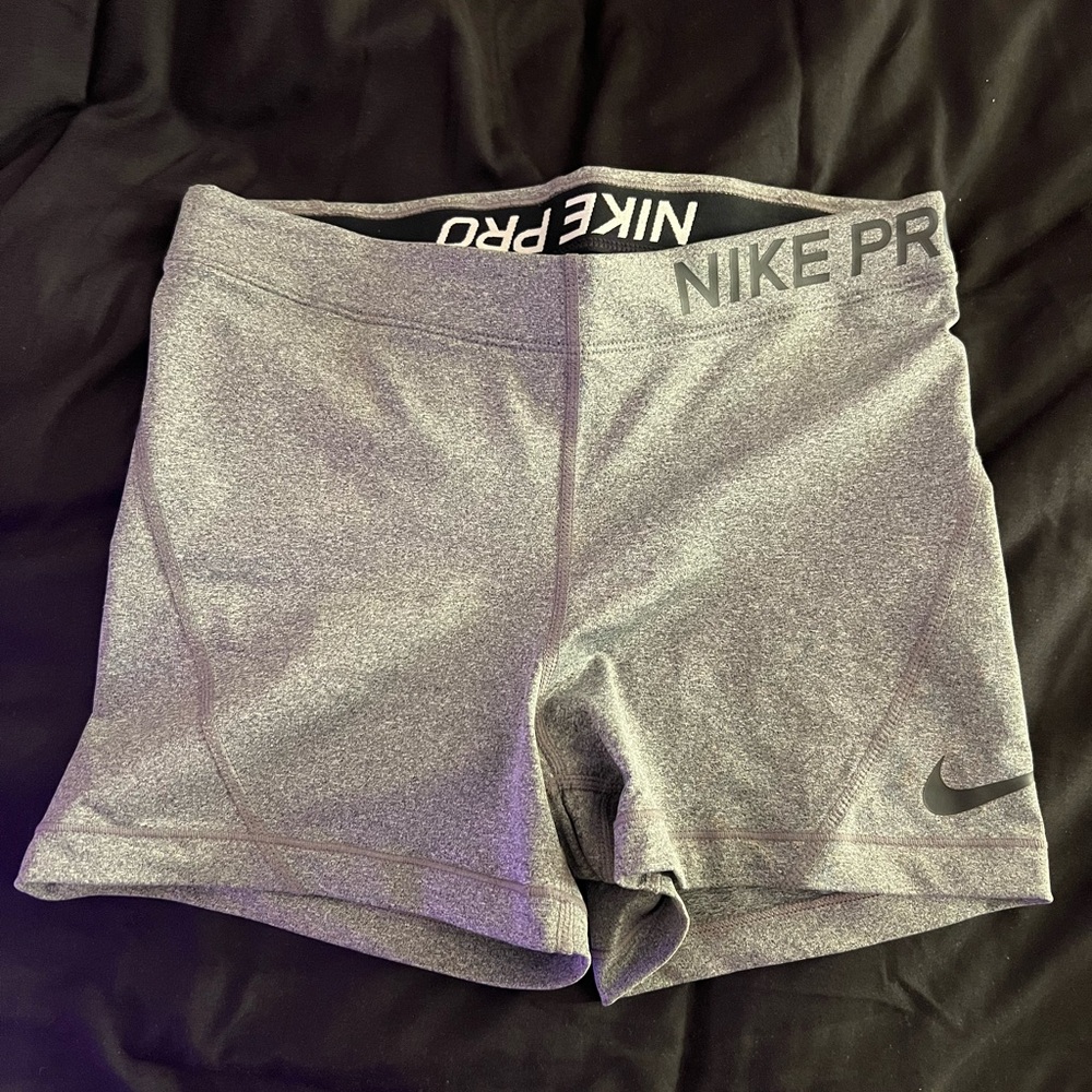 Nike Gray Athletic Compression Shorts
